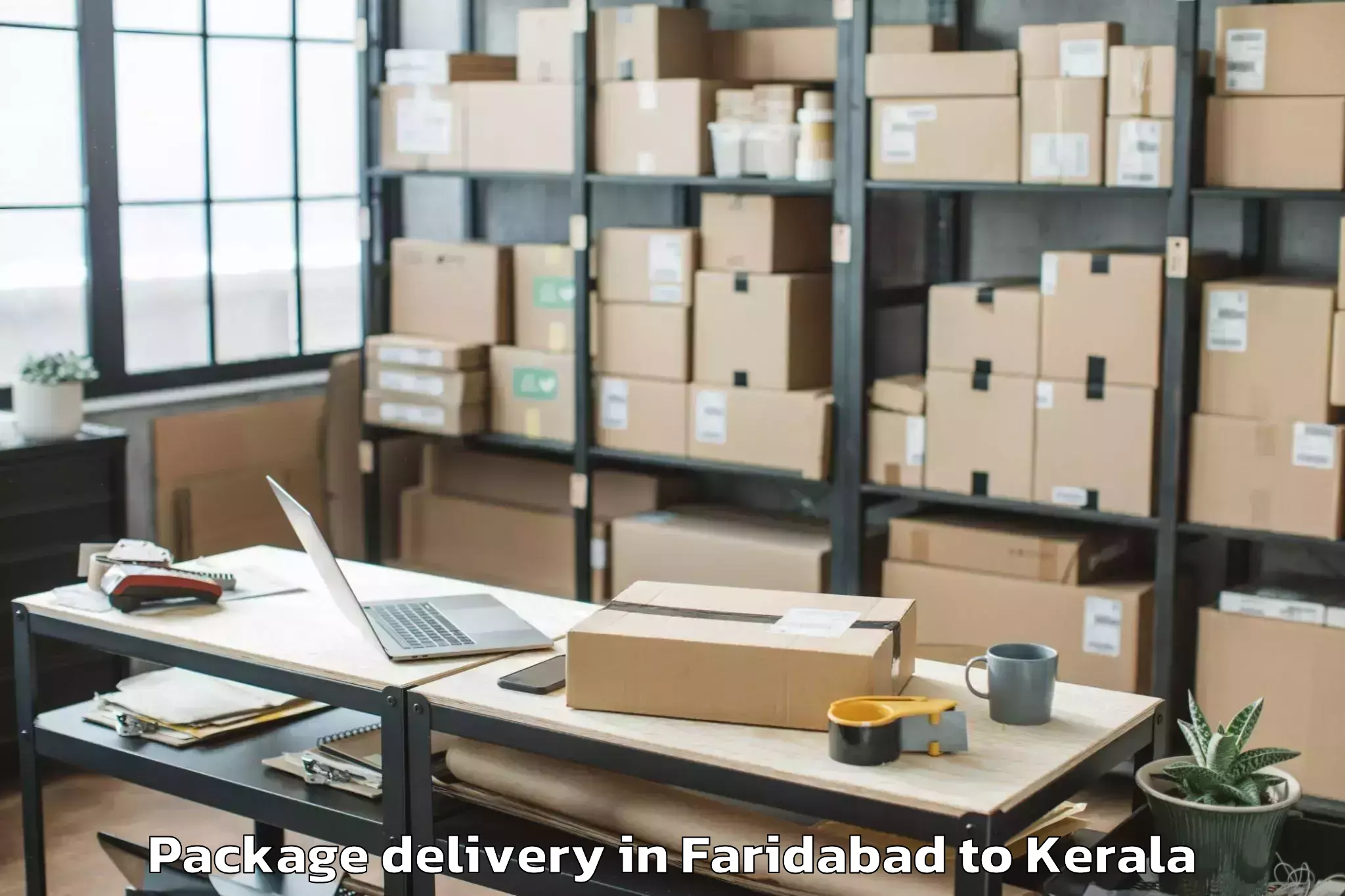 Top Faridabad to Kodamthuruth Package Delivery Available